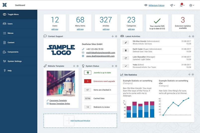 Joomla 4 админка